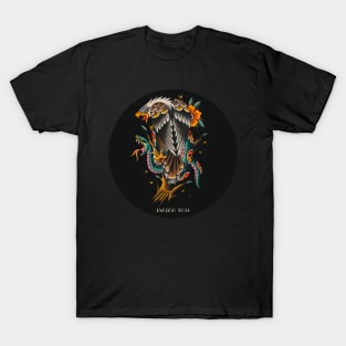 Eagle and Snake Traditional Tattoo Flash Isaiah 40:31 T-Shirt